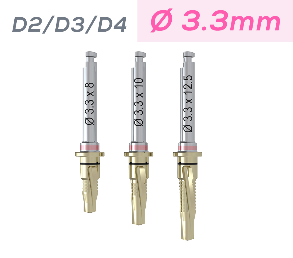 ICX-ALL-IN-ONE BOHRER, Ø 3,3mm D2/D3/D4