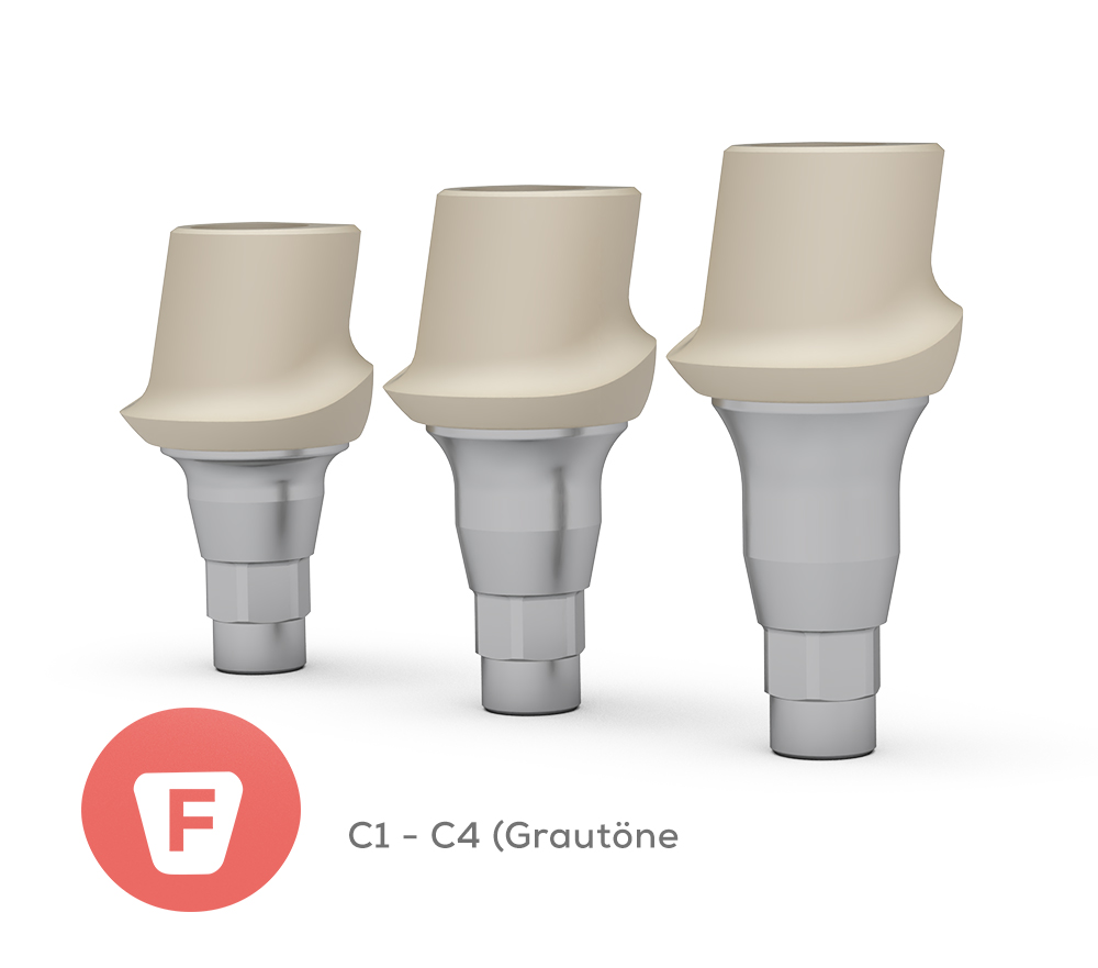 ICX Zero Bone Loss CerICX Abutment, Frontzahn, C