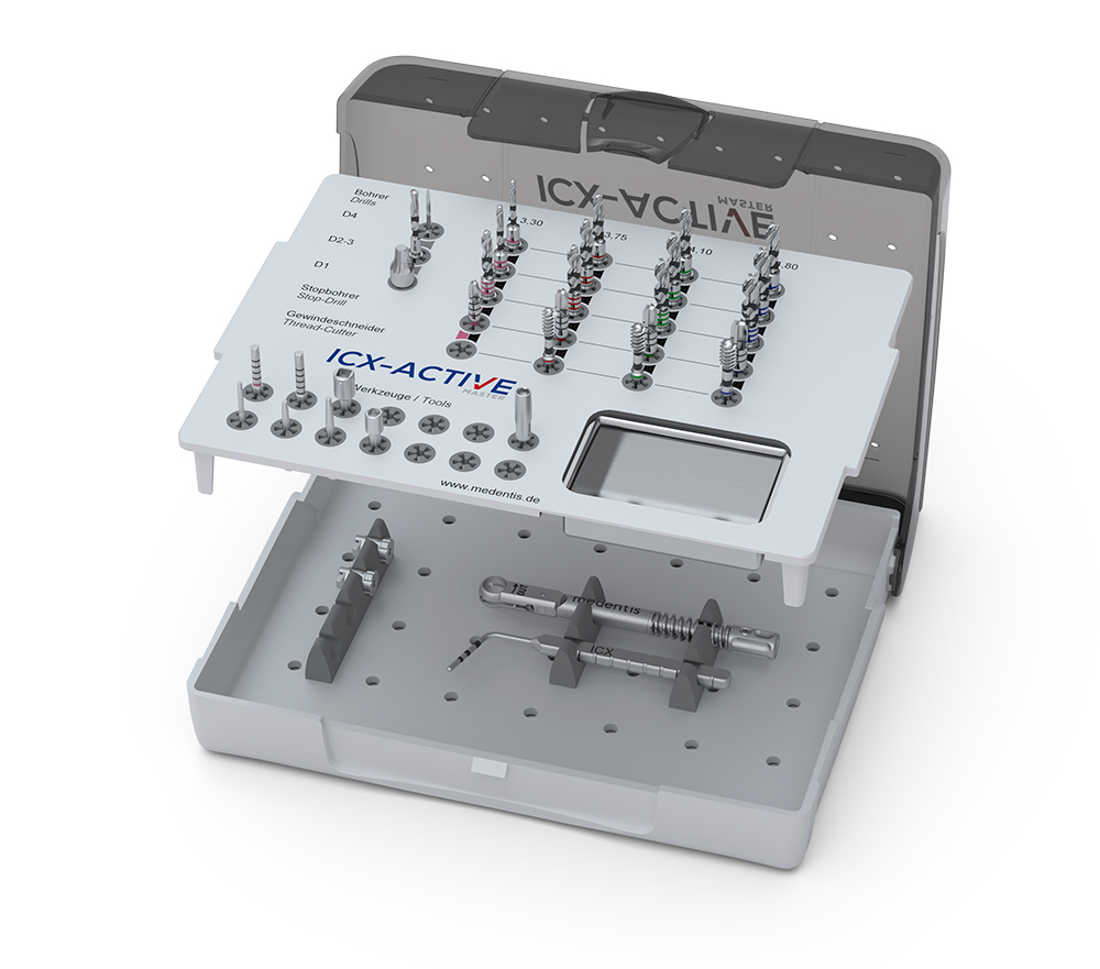 ICX-ACTIVE-MASTER-Chirurgiebox, gefüllt