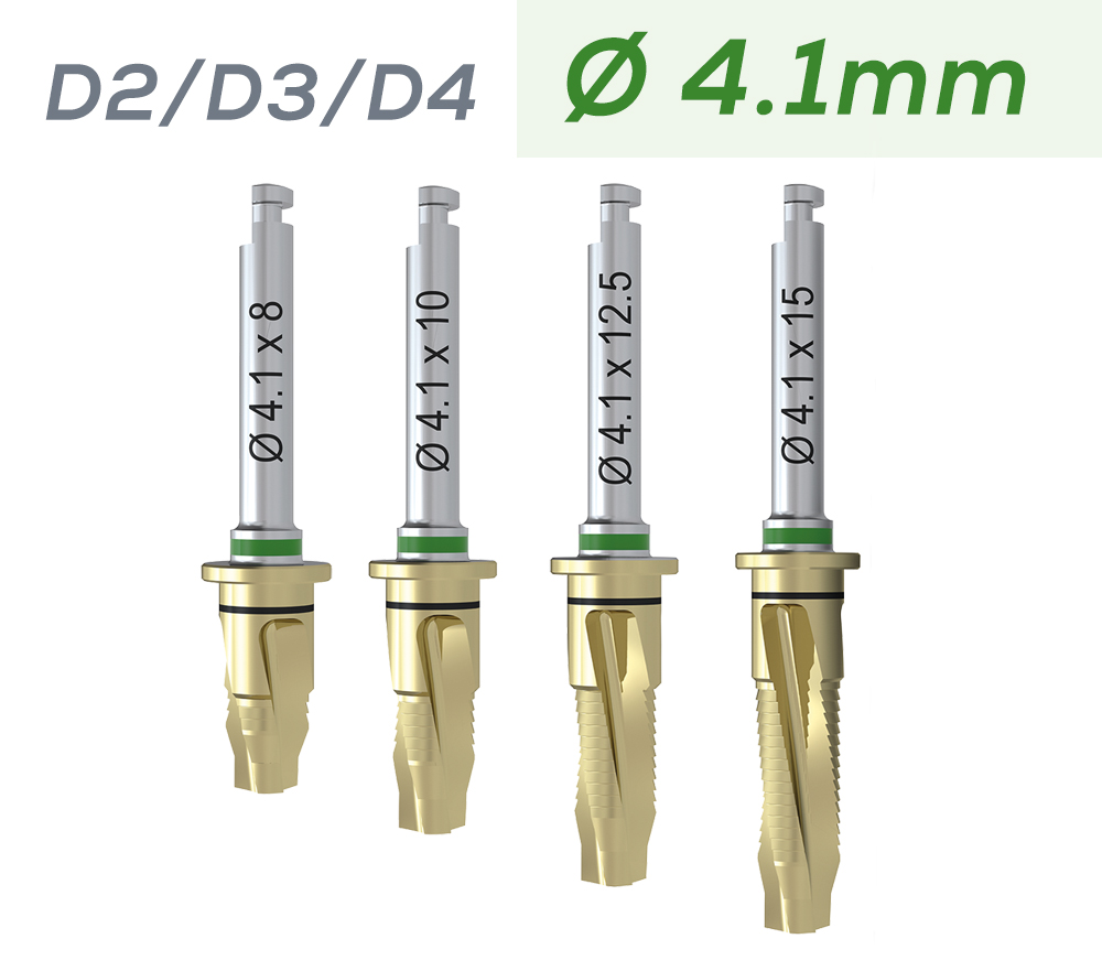 ICX-ALL-IN-ONE BOHRER, Ø 4,1mm D2/D3/D4