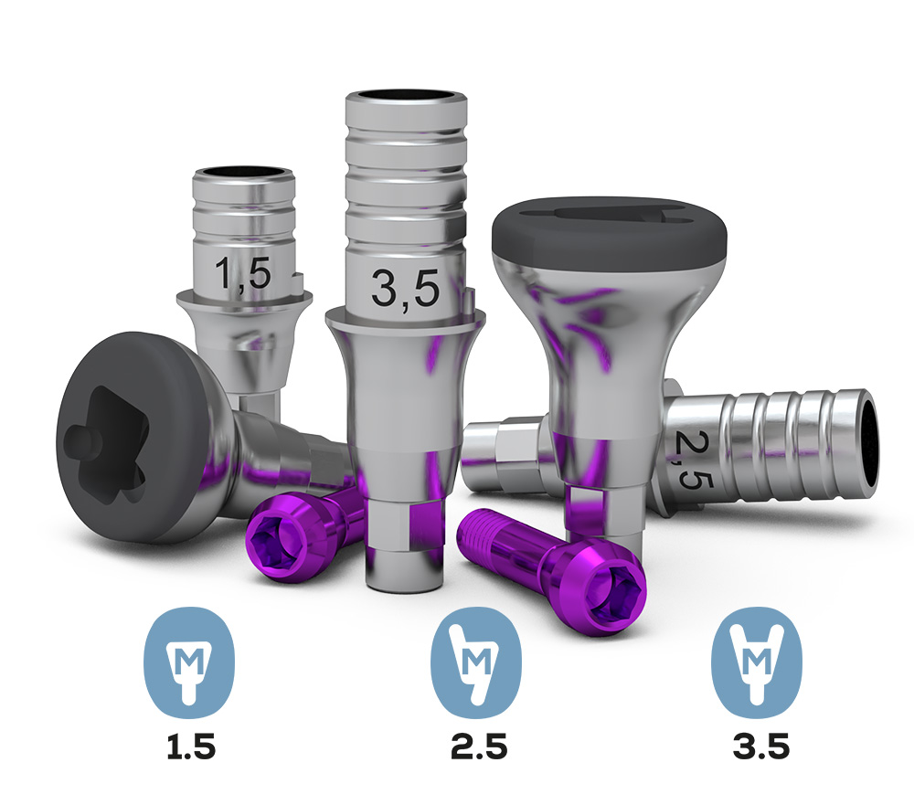 2er Sets - Ø3,45 Ø3,75 Ø4,1 Ø4,8 ICX-Implantate, Molar
