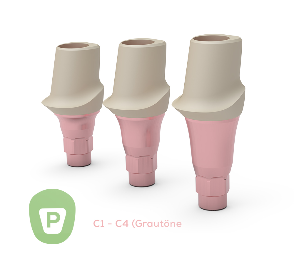 ICX-Ø3.3 Zero Bone Loss CerICX Abutment, Prämolar, C