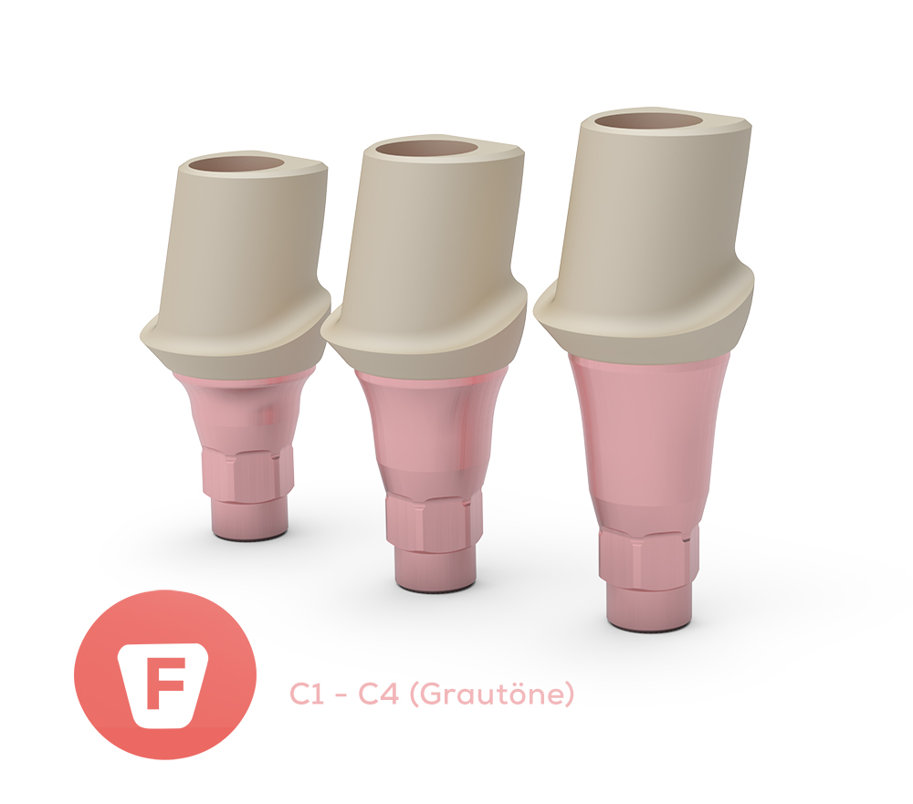 ICX-Ø3.3 Zero Bone Loss CerICX Abutment, Frontzahn, C