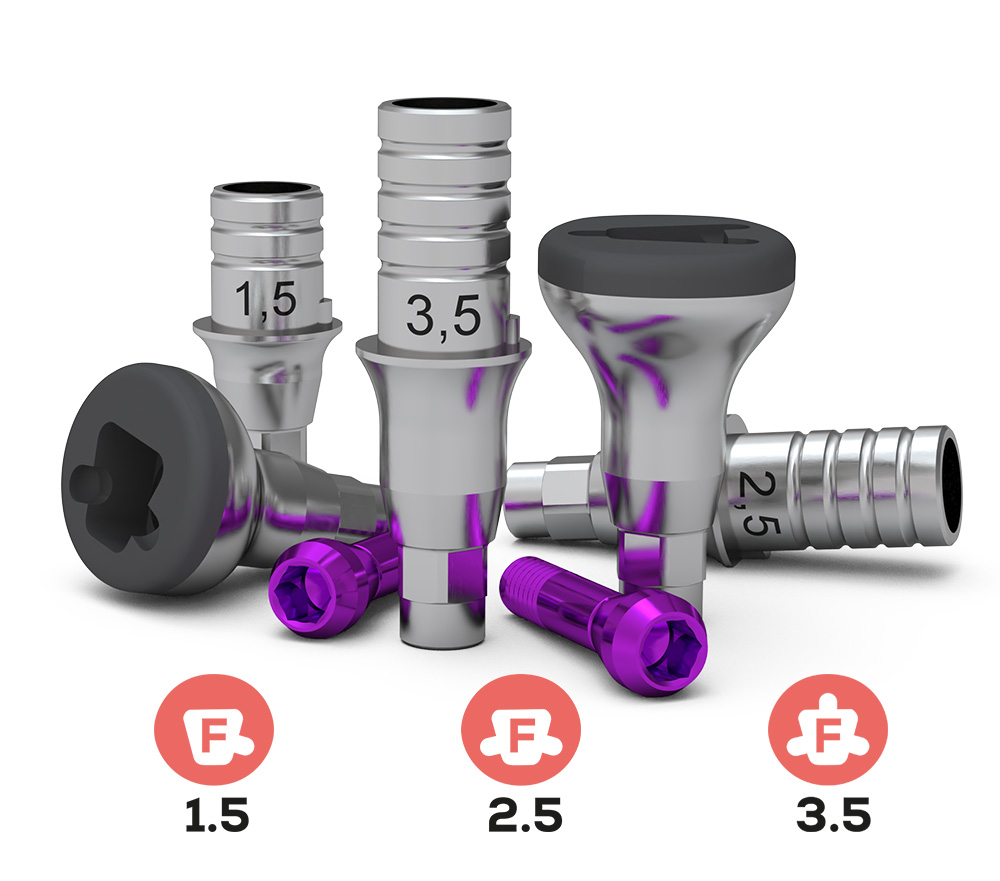 2er Sets - Ø3,45 Ø3,75 Ø4,1 Ø4,8 ICX-Implantate, Frontzahn