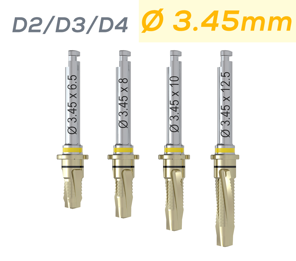 ICX-ALL-IN-ONE BOHRER, Ø 3,45mm D2/D3/D4