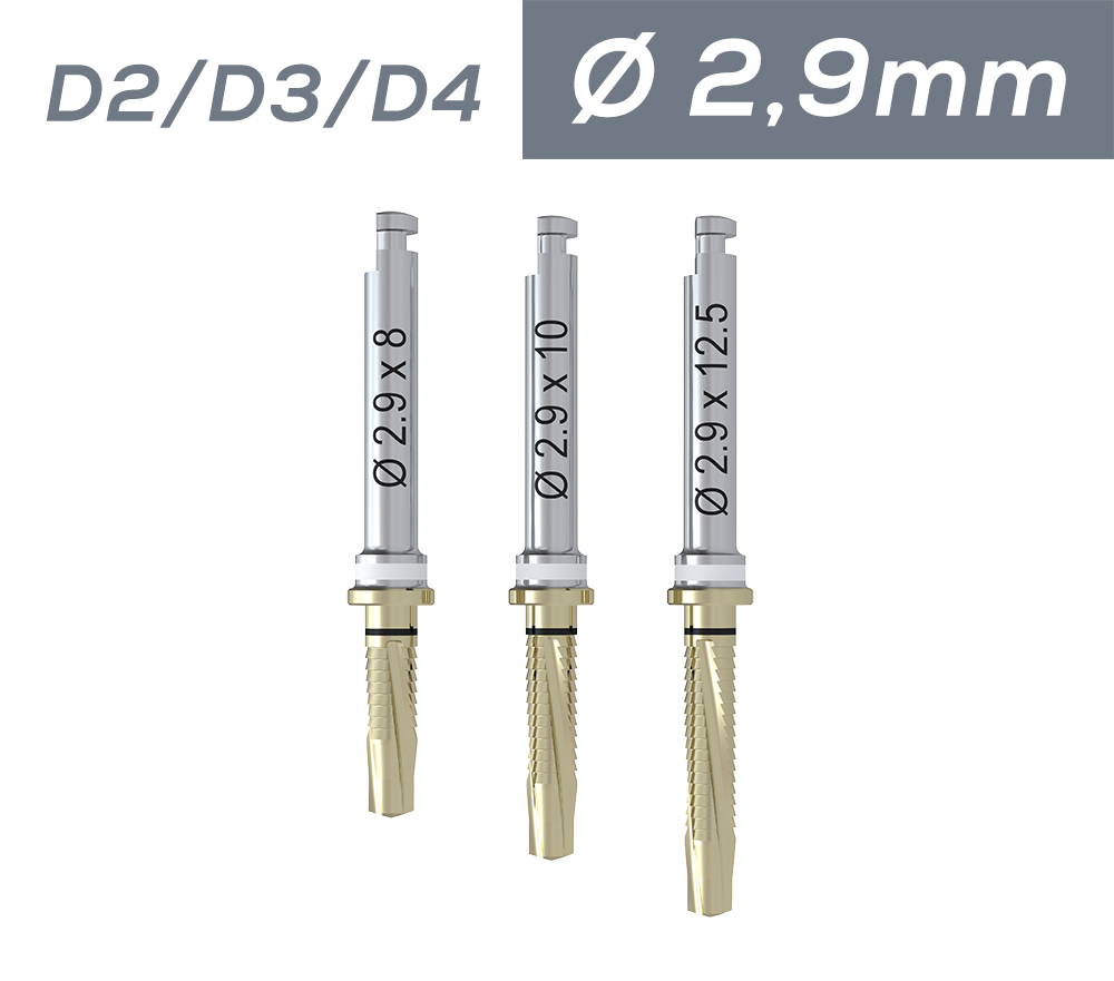 ICX-ALL-IN-ONE BOHRER, Ø 2.9mm D2/D3/D4